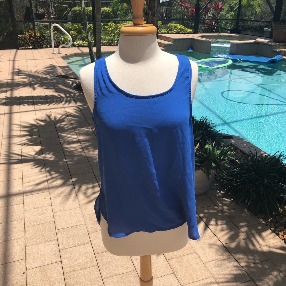 Pink rose blue float tank Large